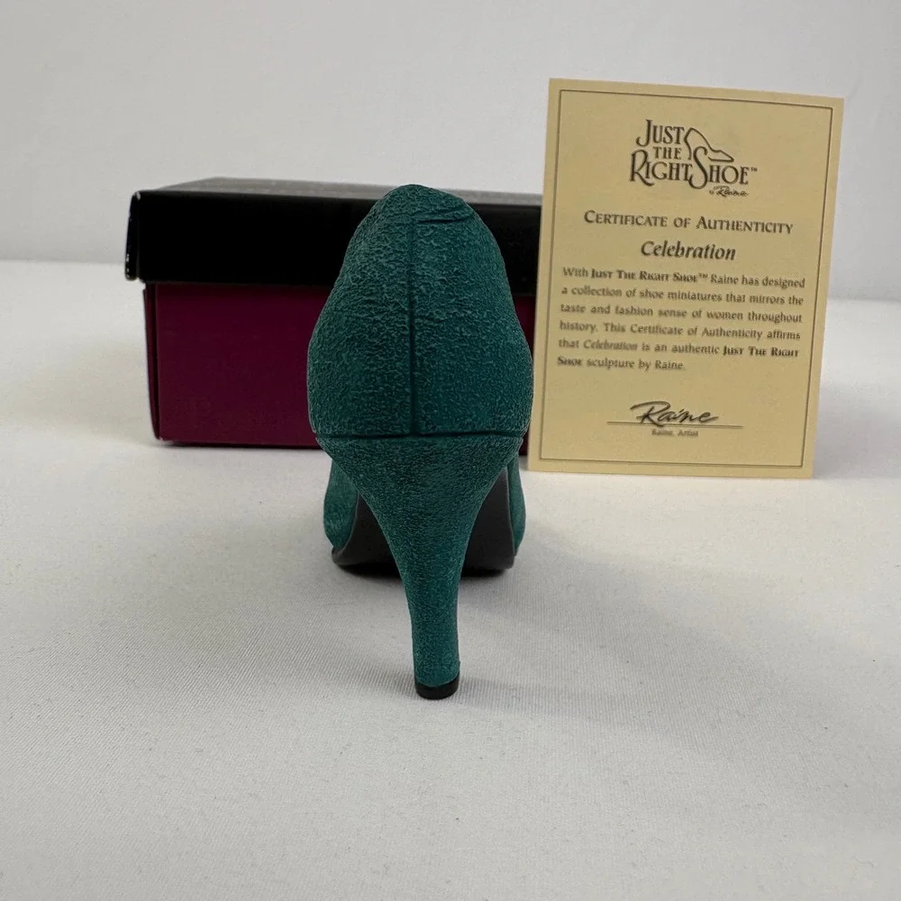 Vintage Just The Right Shoe By Raine Celebration Parkwest 25200 2000 COA Box